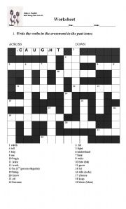 Crossword in Past Tense