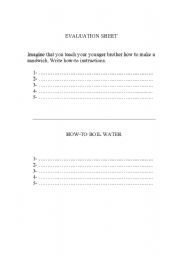 English Worksheet: authentic assessment