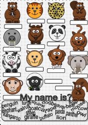 English Worksheet: Animals