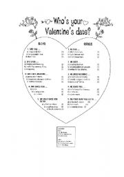 English Worksheet: VALENTINES DAY