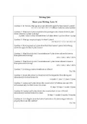 English Worksheet: ROAD 