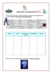 English Worksheet: Inventions & Discoveries