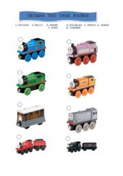 English worksheet: THOMAS THE TANK ENGINE & FRIENDS