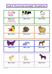 English worksheet: Animals