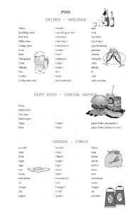 English worksheet: FAST FOOF