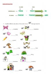 English Worksheet: Demonstratives