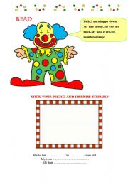 English worksheet: lets have some fun with colours