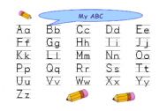 English Worksheet: My ABC