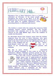 English Worksheet: february 14th...