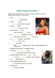 English Worksheet: Nice to meet you!!!    PERSONAL INFORMATION PRACTICE