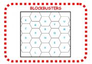 [Board & 2 sets of Questions included] Fun and easy Quiz - Blockbusters - To practice listening and simple words