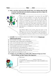 English Worksheet: KATRUS SCHOOL LIFE