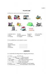 English Worksheet: D.U. about tourism page 3