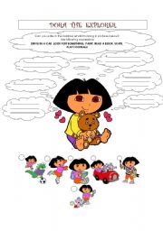 English Worksheet: DORA THE EXPLORER