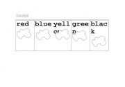 English Worksheet: Colours
