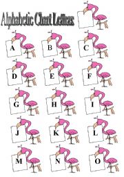 English Worksheet: Bird Alphabetic Letters