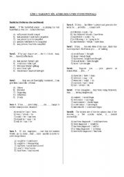 English worksheet: conditionals