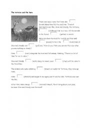 English Worksheet: regular past tenses