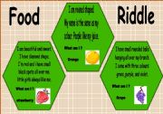 English Worksheet: food riddle 2