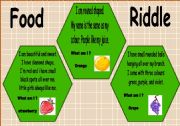 English worksheet: food riddle 2