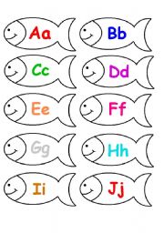 English Worksheet: Alphabet Fish