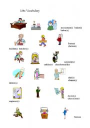 English Worksheet: Jobs
