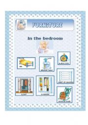 English Worksheet: Furniture (1/6) - Bedroom