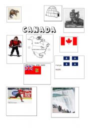 English Worksheet: canada brainstorm sheet 