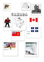 English worksheet: canada brainstorm sheet 