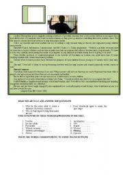 English Worksheet: JUVENILE CRIME LIST