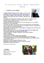 English Worksheet: Barack Obama