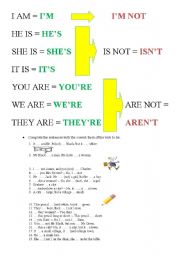 English Worksheet: to be and pronouns