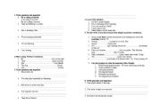 English Worksheet: Present Simple Present Continuous Past Simple Past Continuous
