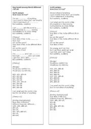 English Worksheet: How does it feel- Avril Lavigne lyrics