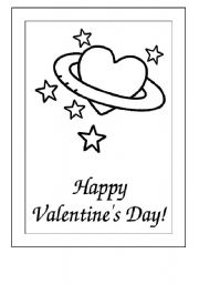 English Worksheet: Postcard valentines day