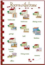 English Worksheet: Rooms in the house