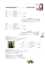 English Worksheet: Hand in my pocket - listening/ song