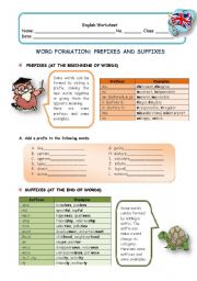 English Worksheet: Word Formation