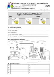 English Worksheet: test - for primary children