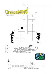 English Worksheet: past tense crossword