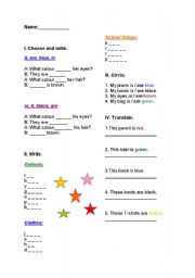 English worksheet: TEST