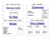 English Worksheet: Create a PowerPoint about your country
