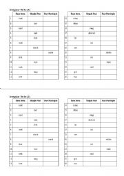 English Worksheet: irregular verbs (3)