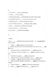 English Worksheet: Used to/Be used to /get used to Exercises