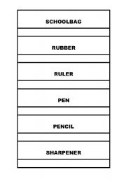 English Worksheet: Classroom Objects Labels