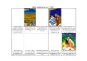 English Worksheet: Nativity Comic Strip