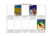 English worksheet: Nativity Comic Strip