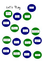 English Worksheet: Lets play (Asking questions)