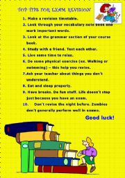 Top tips for exam revision