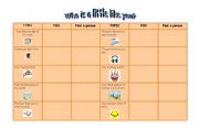 English Worksheet: Sharing information- first class activity